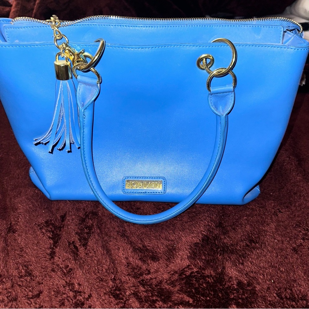 Joy & IMAN  Blue Handbag